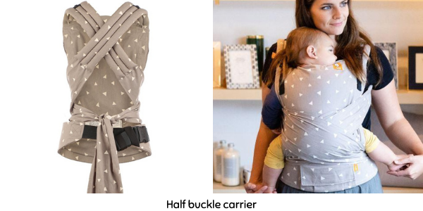 Half Buckle carrier - Baby Tula shown in images